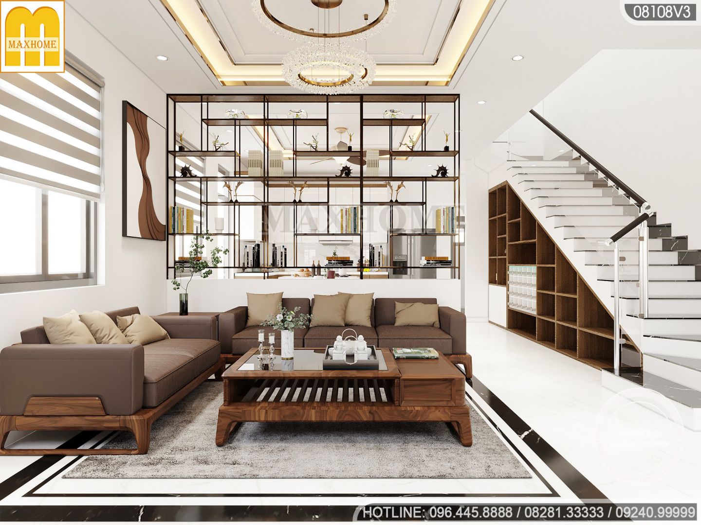Mẫu nội thất đơn giản cho nhà hiện đại 3 tầng 1 tum với mức giá siêu rẻ
